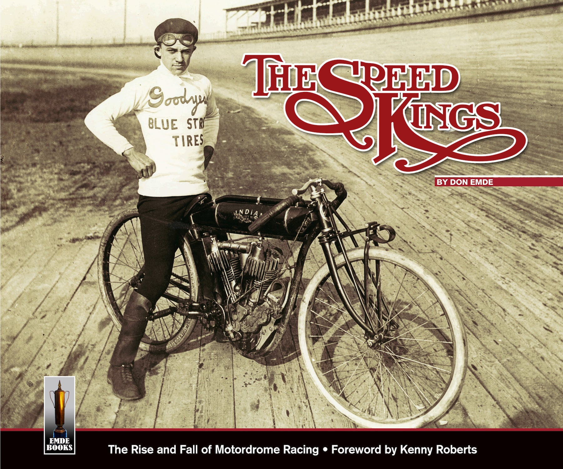 1911 Speed Kings Motorcycle Racers Poster – Indian, Yale, Merkel, Excelsior – 8.5x11 Cardstock