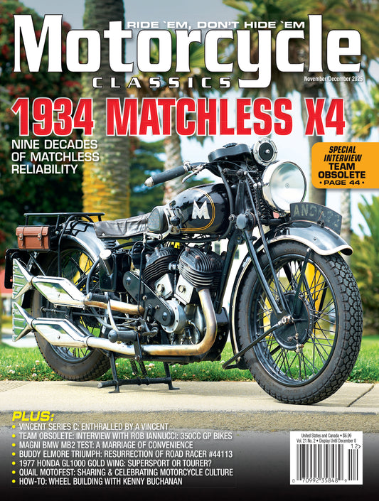 Motorcycle Classics Magazine, November/December 2025