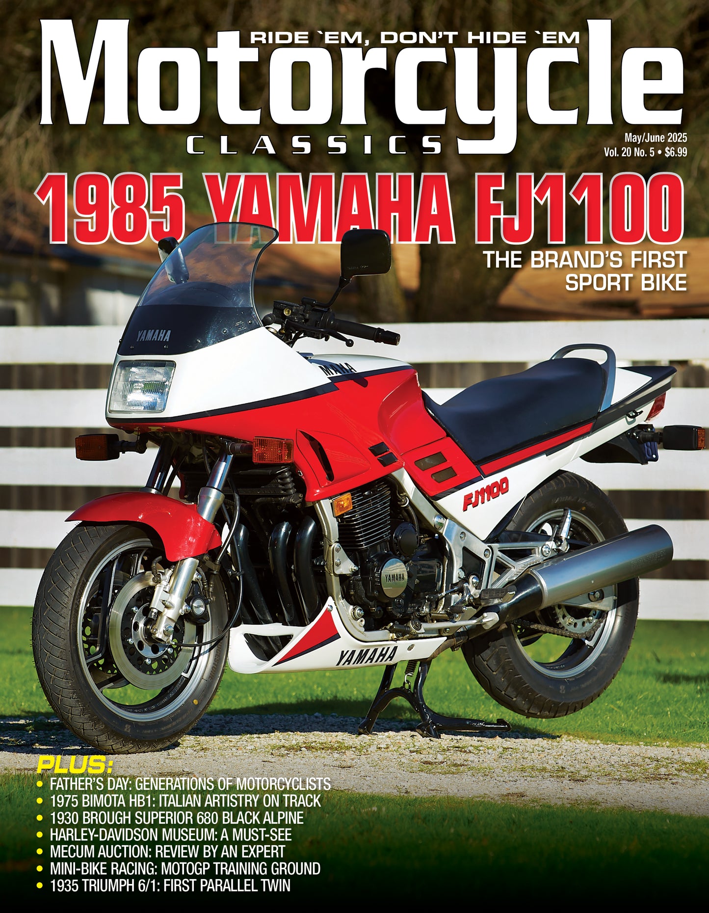 MOTORCYCLE CLASSICS COVER BANNER, MAY/JUNE 2025