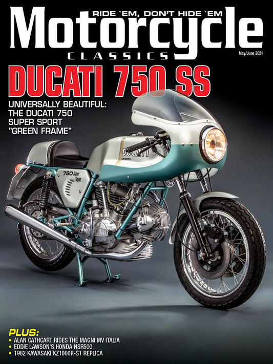 Motorcycle Classics Cover Banner, May/June 2021