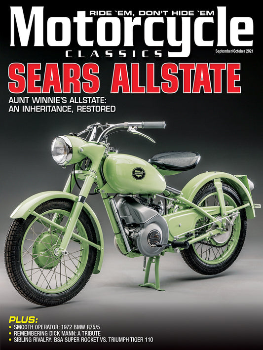 Motorcycle Classics Cover Banner, September/October 2021