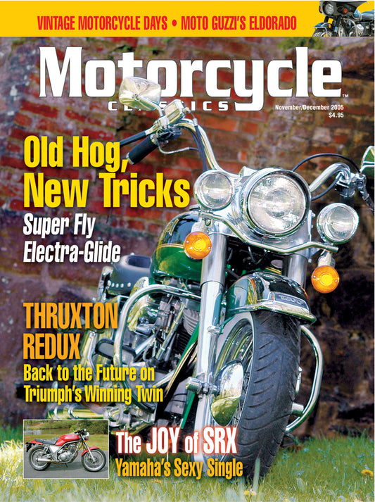 Motorcycle Classics Cover Banner, November/December 2005