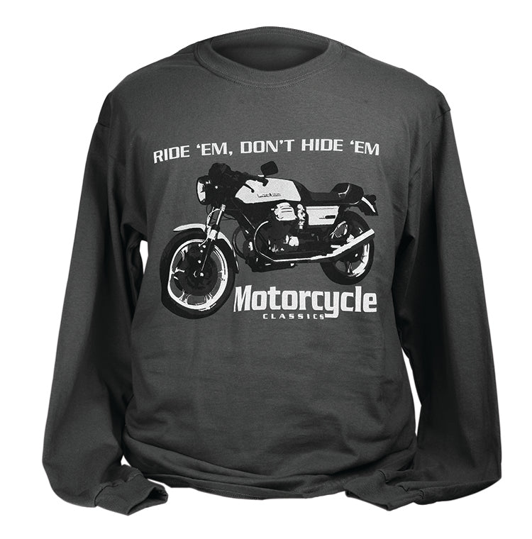 MOTORCYCLE CLASSICS LONG SLEEVE T-SHIRT, SMALL: LE MANS