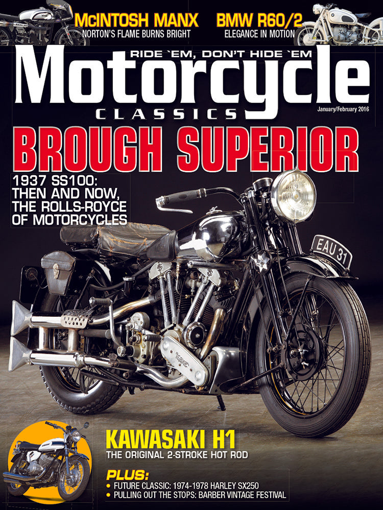 Motorcycle Classics Magazine, January/February 2016