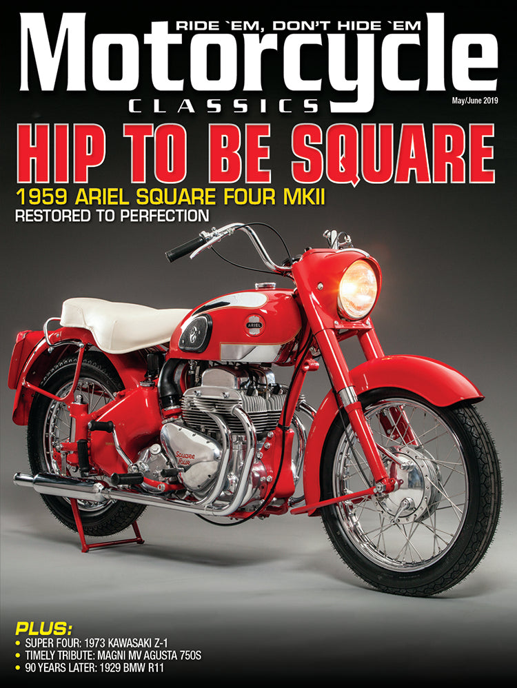Motorcycle Classics Cover Banner, May/June 2019