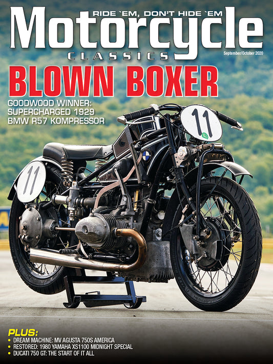 Motorcycle Classics Cover Banner, September/October 2020