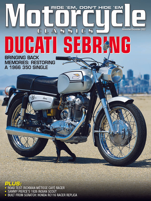 MOTORCYCLE CLASSICS MAGAZINE, NOVEMBER/DECEMBER 2022