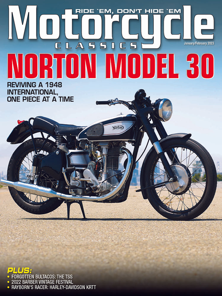 MOTORCYCLE CLASSICS MAGAZINE, JANUARY/FEBRUARY 2023