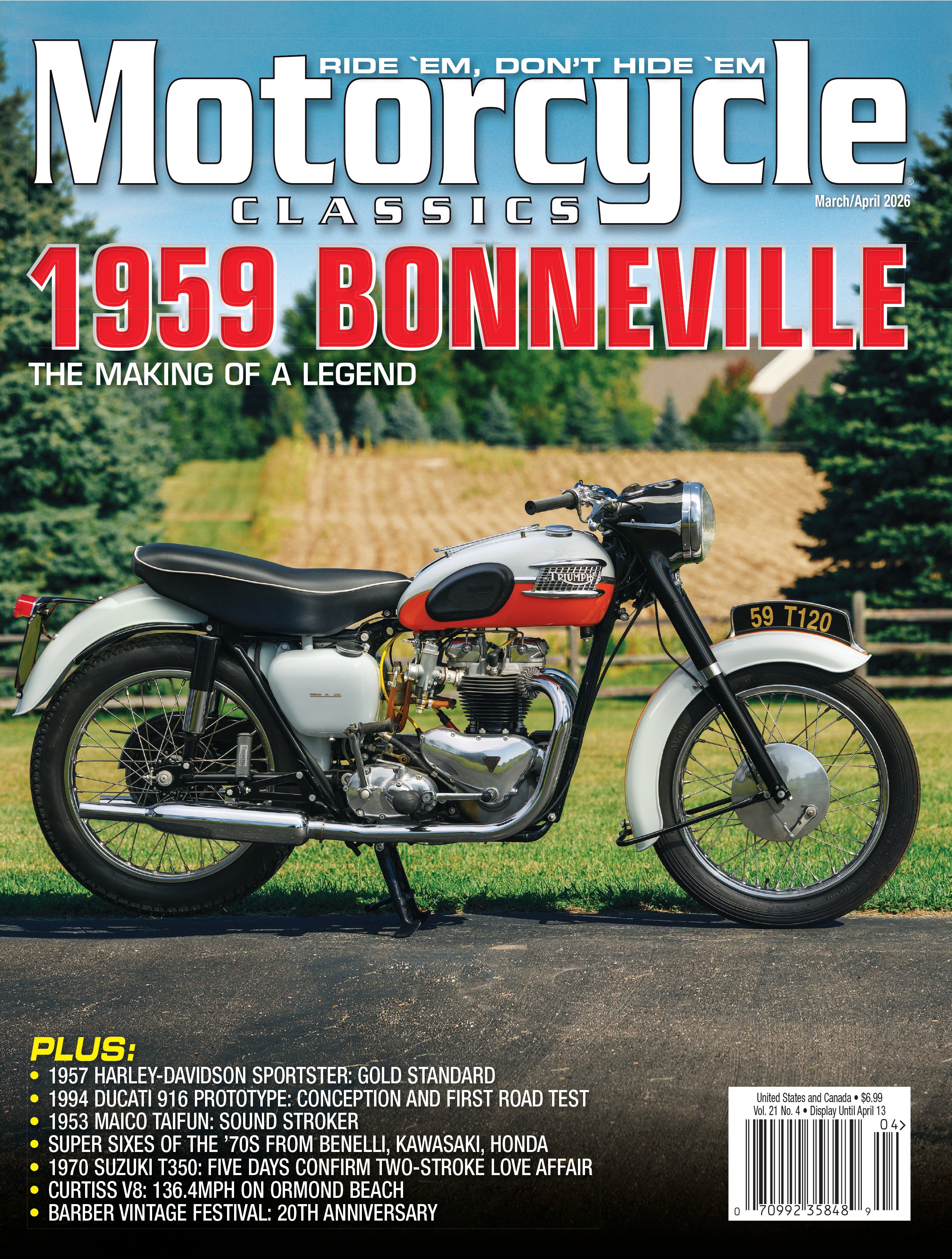 Simple Magazine Motorcycle Motorcycle Classics Magazine, March/April 2026