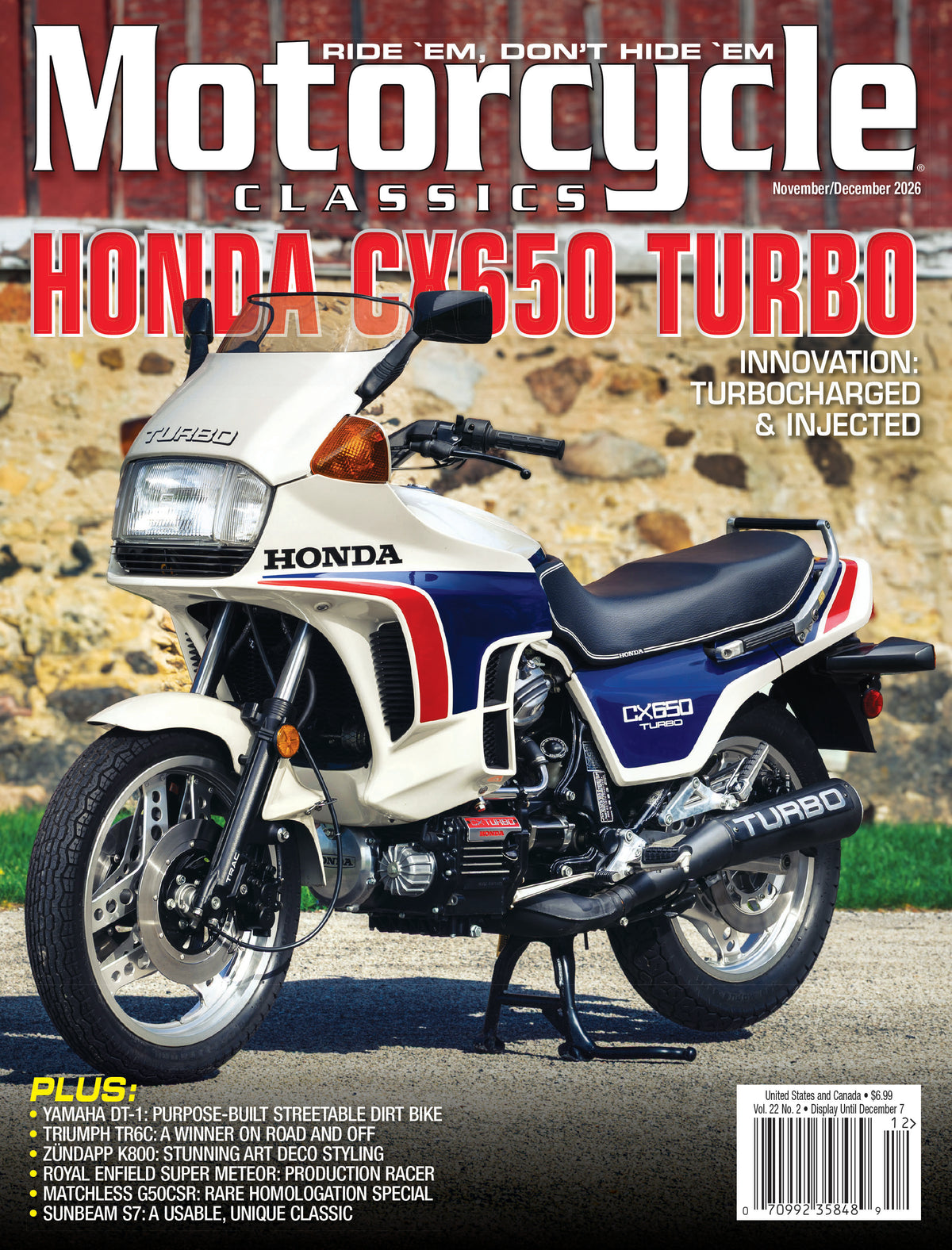 Motorcycle Classics Magazine, November/December 2026