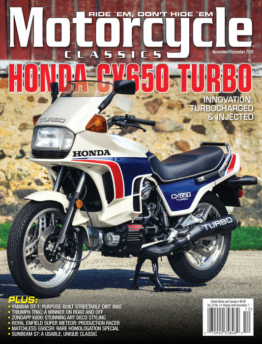 Motorcycle Classics Magazine, November/December 2026