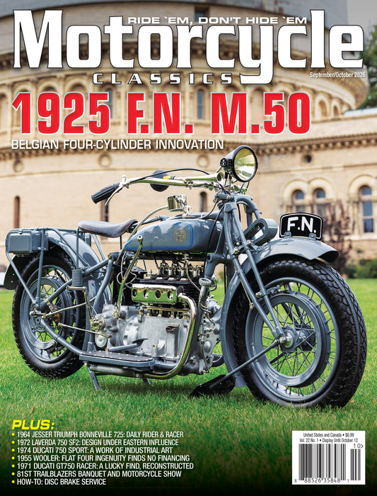 Motorcycle Classics Magazine, September/October 2026