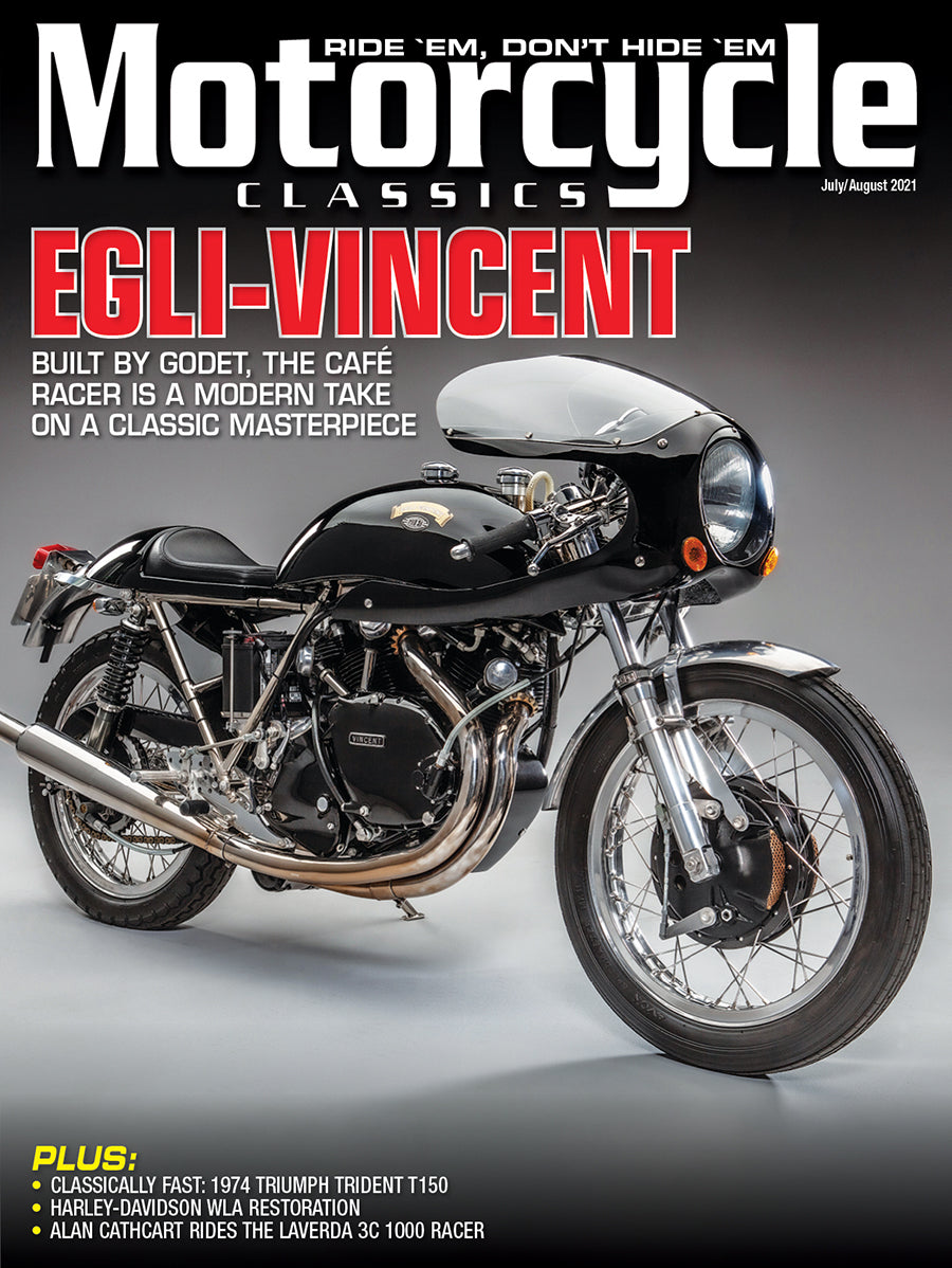 MOTORCYCLE CLASSICS COVER BANNER, JULY/AUGUST 2021