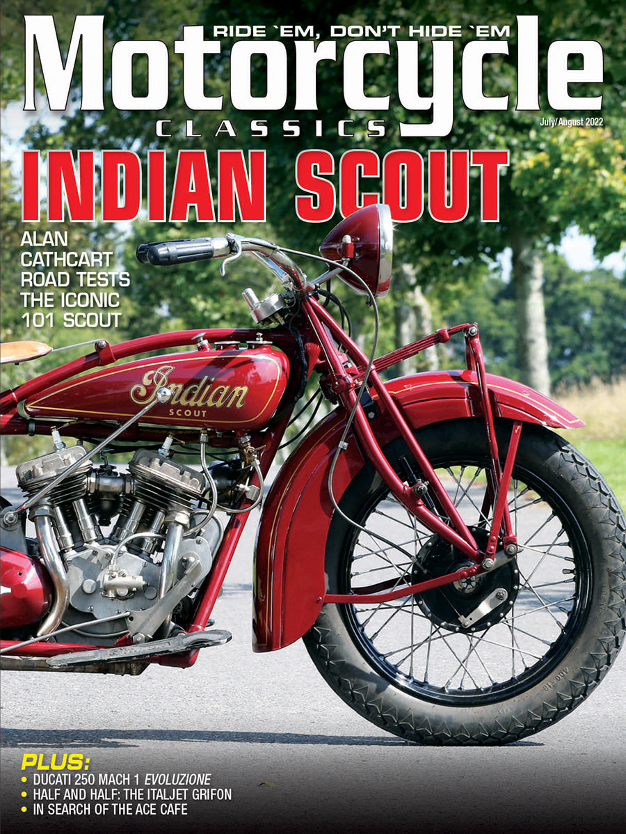 MOTORCYCLE CLASSICS COVER BANNER, JULY/AUGUST 2022