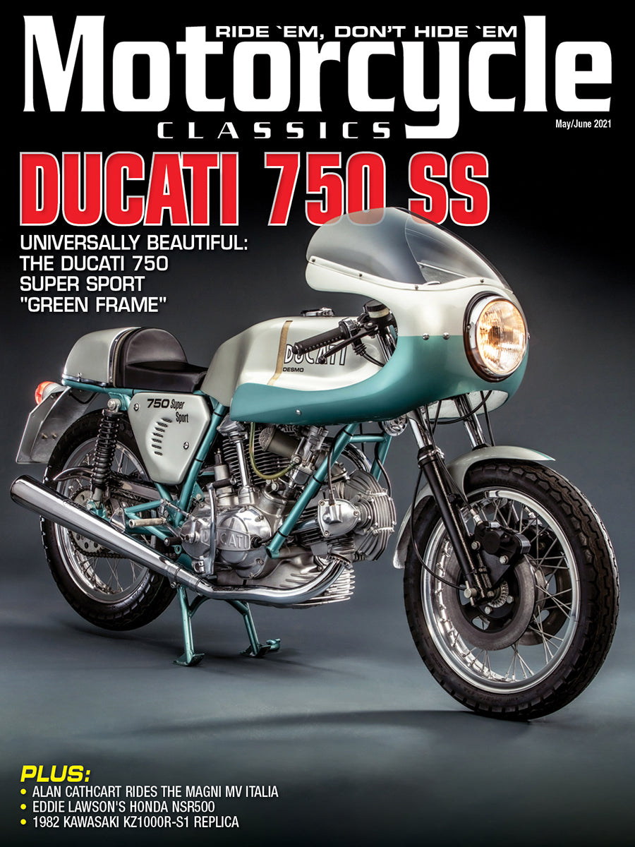 MOTORCYCLE CLASSICS COVER BANNER, MAY/JUNE 2021