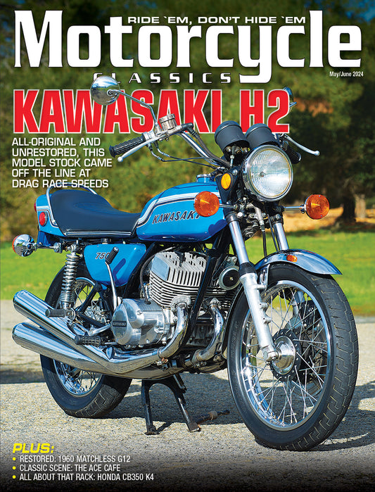 MOTORCYCLE CLASSICS COVER BANNER, MAY/JUNE 2024