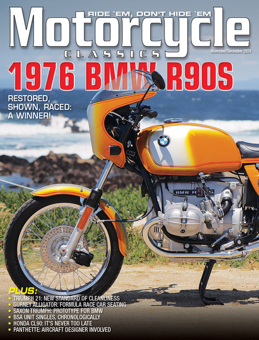 MOTORCYCLE CLASSICS COVER BANNER, NOVEMBER/DECEMBER 2024