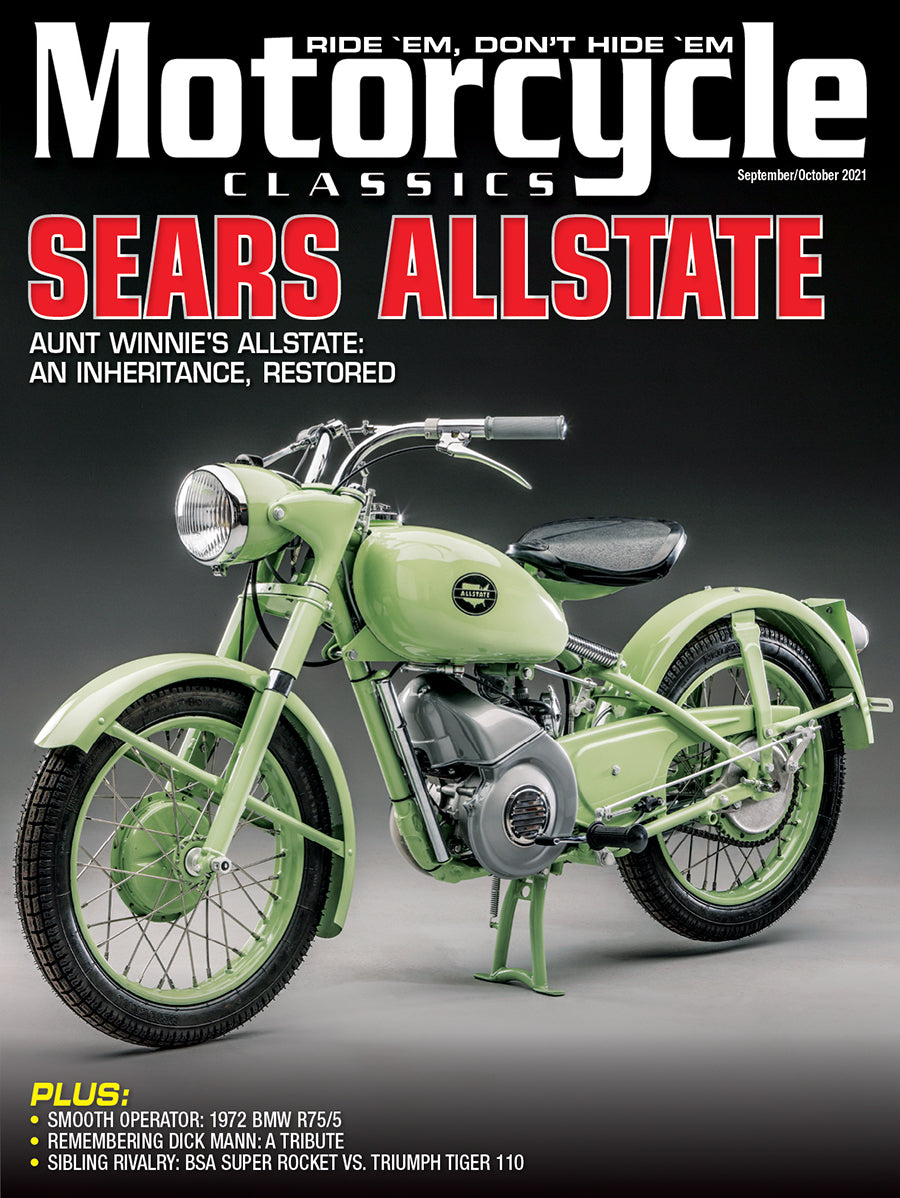 MOTORCYCLE CLASSICS COVER BANNER, SEPTEMBER/OCTOBER 2021