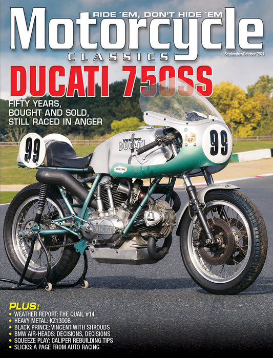 MOTORCYCLE CLASSICS COVER BANNER, SEPTEMBER/OCTOBER 2024