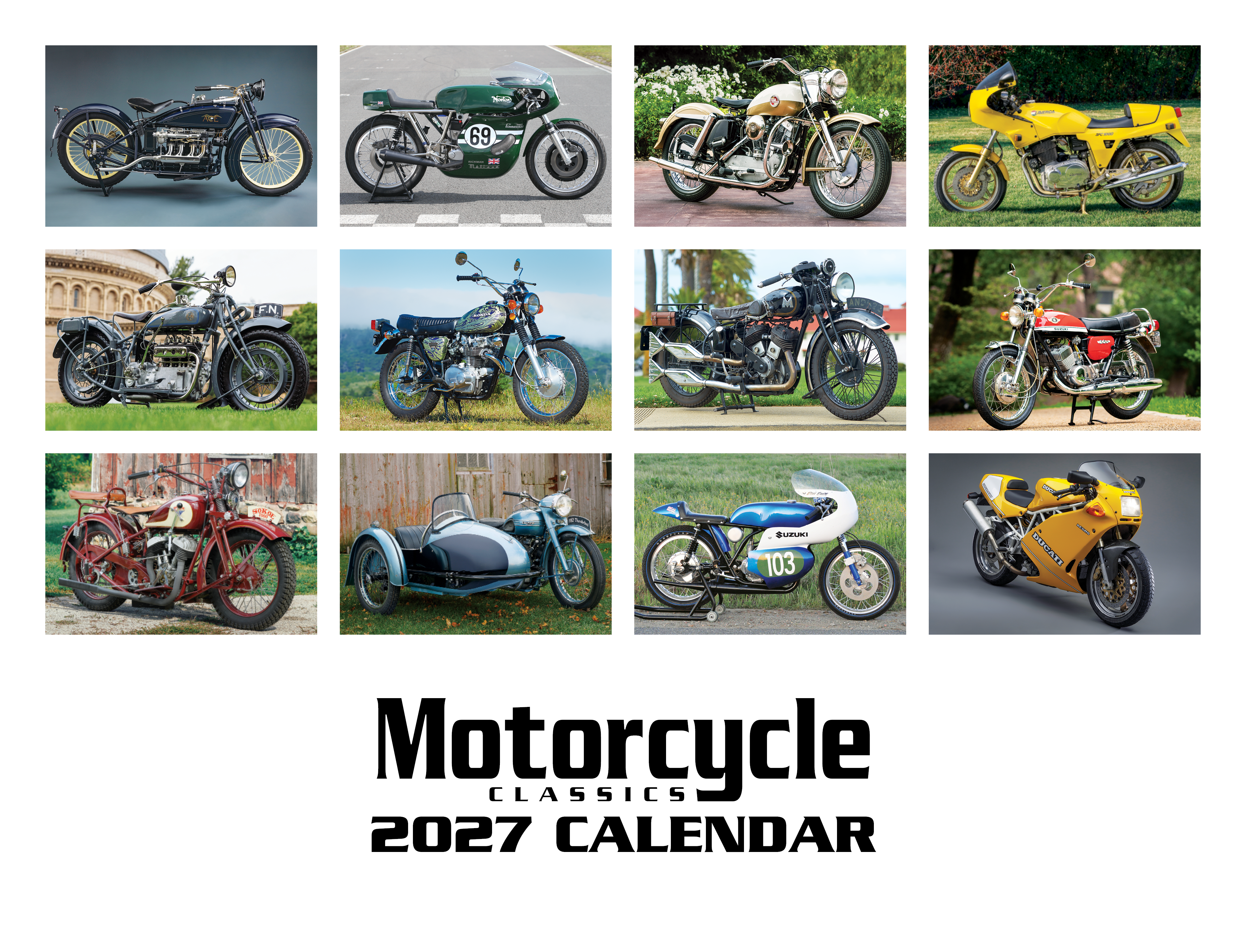 2027 Motorcycle Classics Calendar