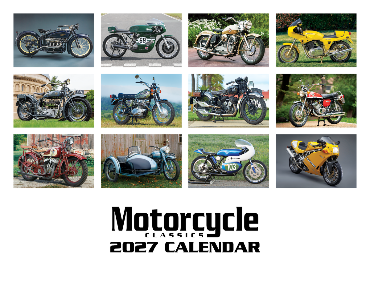 2027 Motorcycle Classics Calendar