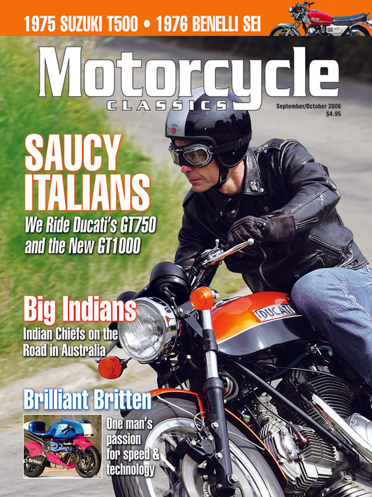 MOTORCYCLE CLASSICS MAGAZINE, SEPTEMBER/OCTOBER 2006