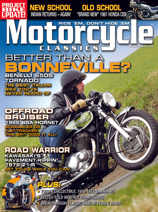 MOTORCYCLE CLASSICS MAGAZINE, NOVEMBER/DECEMBER 2009