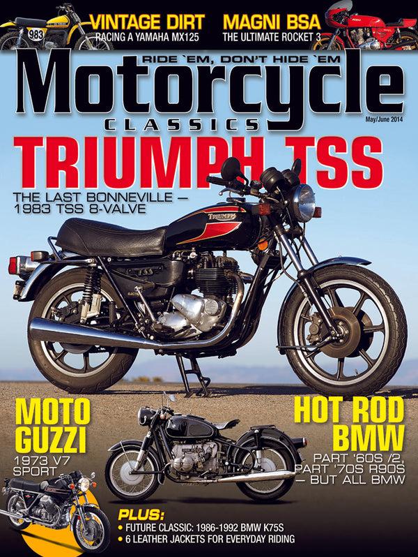 Motorcycle Classics Cover Banner, May/June 2014