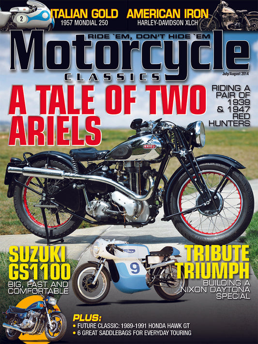 MOTORCYCLE CLASSICS MAGAZINE, JULY/AUGUST 2014