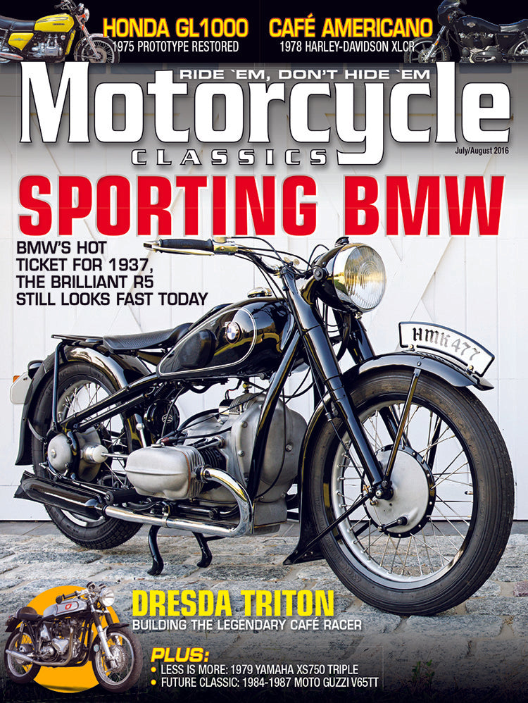 MOTORCYCLE CLASSICS MAGAZINE, JULY/AUGUST 2016